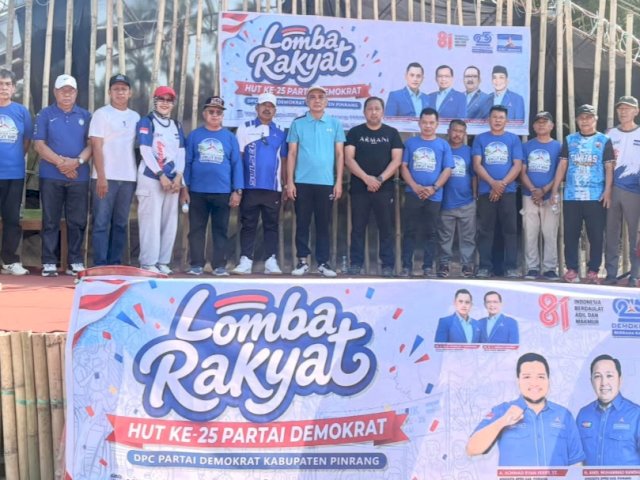DPC Demokrat Pinrang Rayakan HUT ke-25 Bersama Pelajar dan Warga Desa Pananrang