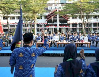 Pemkot Makassar Sambut 1.157 Peserta MTQ VIII KORPRI Nasional Lewat Defile Kafilah