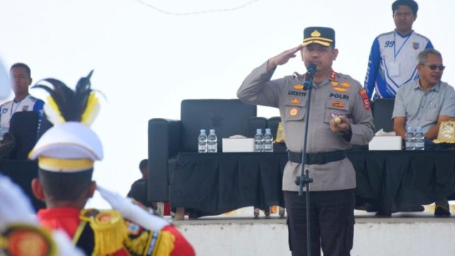 Kapolres Bulukumba AKBP Stephanus Luckyto A.W., membuka secara langsung Lomba Polisi Cilik (Pocil) dalam rangka memperingati Hari Lalu Lintas Bhayangkara ke-71 Tahun 2026 Zona V. [IST]