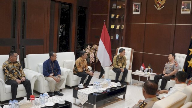Suasana audiensi antara PT PLN (Persero) UIP Sulawesi dan Polda Gorontalo, di Kantor Polda Gorontalo, Rabu (02/09/2026) lalu. (Dok. Humas PLN UIP Sulawesi) 