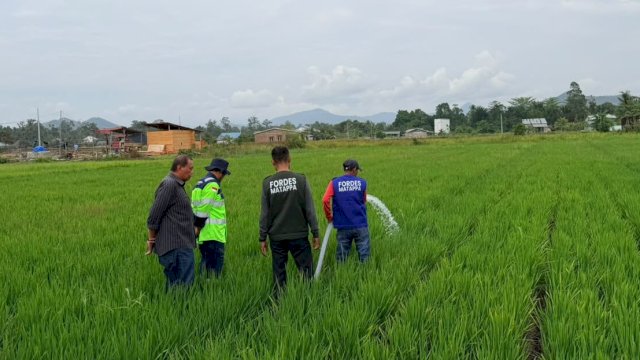Ket: Mengairi Sawah