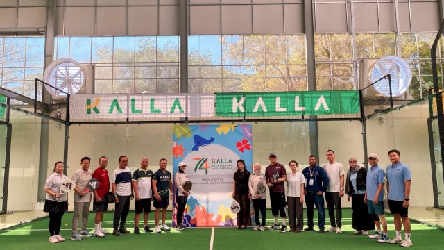 Padel Exhibition & Kick-off HUT 74 Tahun KALLA berlangsung di CoPA Grounds, NIPAH PARK, Sabtu (19/09/2026). (Dok. KALLA Group) 