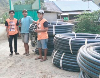 Serap Aspirasi Warga, Fordes Kawal Bantuan Pipa Air Bersih di Saronda