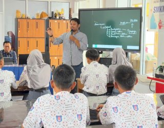 Persiapan Pilketos, KPU Soppeng Sosialisasi Pendidikan Pemilih di SMK Negeri 3