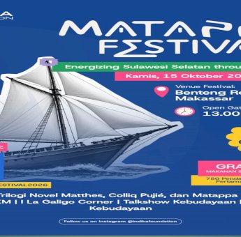 MATAPPA Festival 2026 Hadirkan Perpaduan Seni, Literasi, dan Budaya Sulsel di Benteng Rotterdam