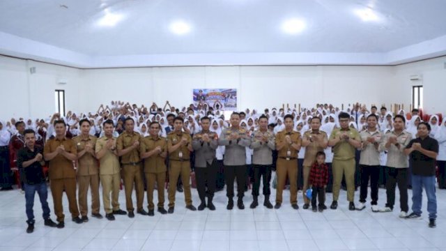 300 Siswa SMP di Bulukumba Ikuti Sosialisasi SMA Kemala Taruna Bhayangkara. [Ist]