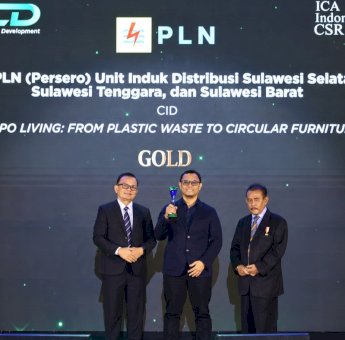 Ubah Sampah Plastik Jadi Furnitur Bernilai Ekonomi, RAPPO Living PLN UID Sulselrabar Raih Gold ICA dan ISDA Awards 2026