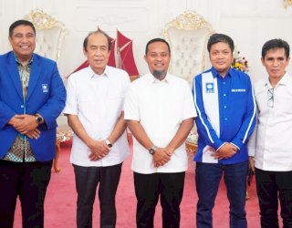 Jelang Dilantik Zulhas, Pengurus DPW PAN Sulsel Temui Gubernur Andi Sudirman
