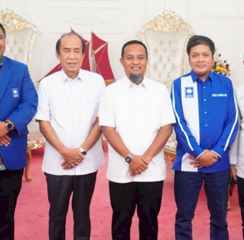 Jelang Dilantik Zulhas, Pengurus DPW PAN Sulsel Temui Gubernur Andi Sudirman