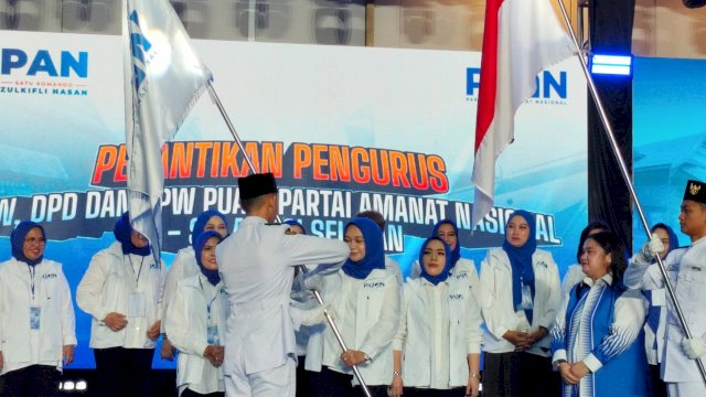Irmawati Haeruddin resmi dilantik sebagai Ketua DPW PUAN Sulsel di Hotel Claro, Jalan AP Pettarani, Makassar, Rabu (7/10/2026). (Foto: Istimewa)