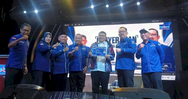Gaungkan Kolaborasi, Munafri Arifuddin Resmi Gabung Partai Demokrat