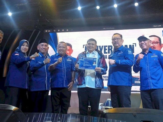 Gaungkan Kolaborasi, Munafri Arifuddin Resmi Gabung Partai Demokrat
