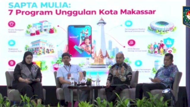 Kadis Kominfo Makassar, Muhammad Roem saat menjadi narasumber dalam Rapat Peningkatan Kapasitas Pemerintah Daerah di Hotel Santika Premiere Hayam Wuruk, Jakarta, Selasa (13/10/2026). (Foto: Istimewa)