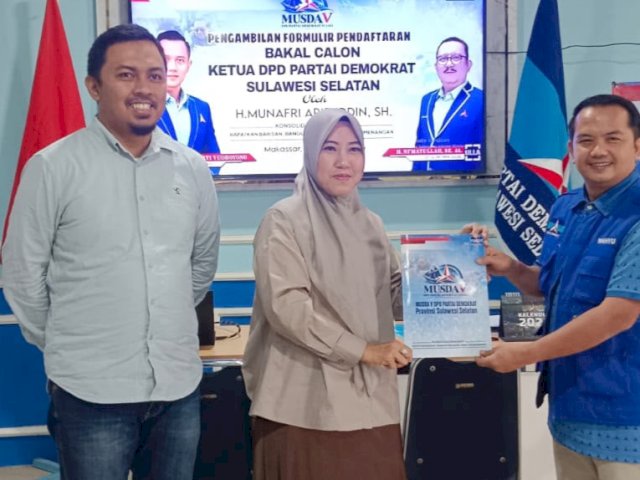 Diwakili Fatma Wahyuddin, Appi Jadi Bacalon Ketua Demokrat Sulsel Pertama yang Ambil Formulir