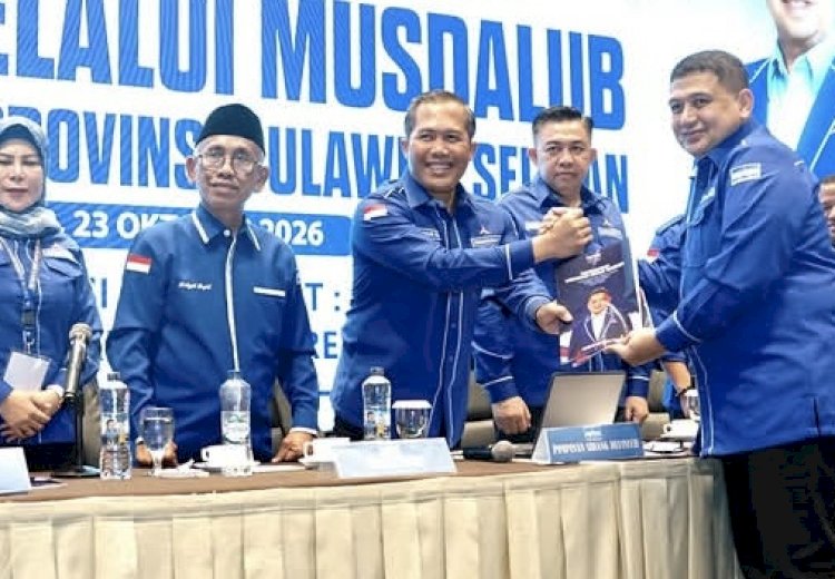 Pimpin Demokrat Sulsel, Munafri Arifuddin Punya Waktu 30 Hari Rampungkan Struktur Pengurus