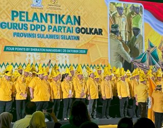 197 Pengurus Golkar Sulsel Dibawah Nakhoda IAS Dilantik, Tambah Kursi Jadi Target Utama