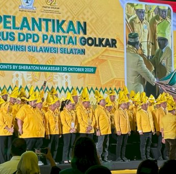 197 Pengurus Golkar Sulsel Dibawah Nakhoda IAS Dilantik, Tambah Kursi Jadi Target Utama