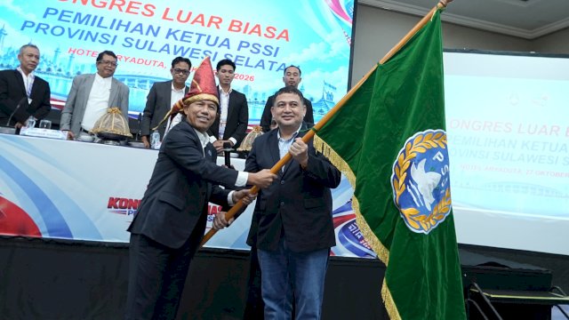 Munafri Arifuddin resmi menakhodai Asprov PSSI Sulawesi Selatan periode 2026-2030. (Foto: Istimewa)
