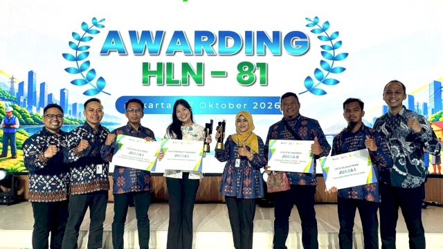Penghargaan yang diraih PLN UID Sulselrabar dalam ajang Awarding Hari Listrik Nasional (HLN) ke-81 di Kantor Pusat PT PLN (Persero), Jakarta, Selasa (27/10/2026). (Foto: Istimewa)