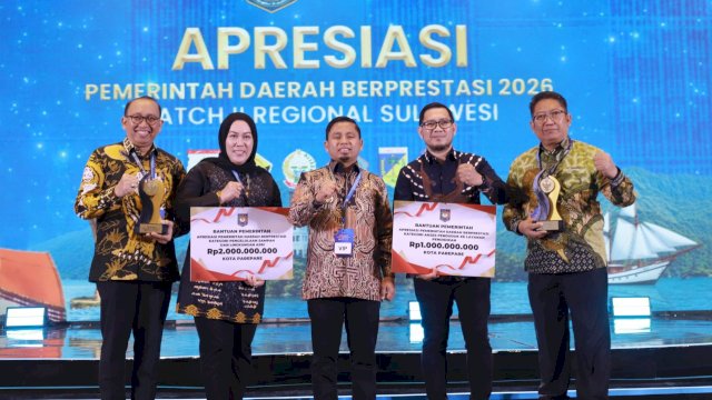 Ket: Pemkot Parepare Raih Terbaik I Pengelolaan Sampah dan Lingkungan Asri